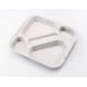 BANDEJA 5 COMPARTIMENTOS PC 370x334x43,2mm BLANCA