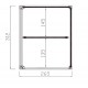 VITRINA NEUTRA VRLP-100 1012x265x312mm CRISTAL RECTO