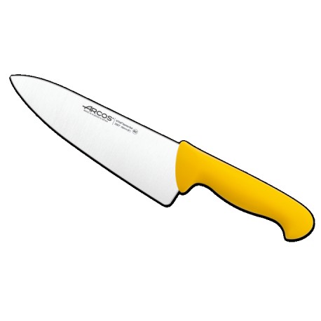 CUCHILLO COCINERO 200 mm MANGO PP AMARILLO ARCOS