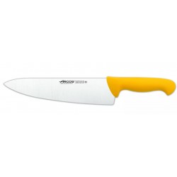 CUCHILLO COCINERO 250 mm MANGO PP AMARILLO ARCOS