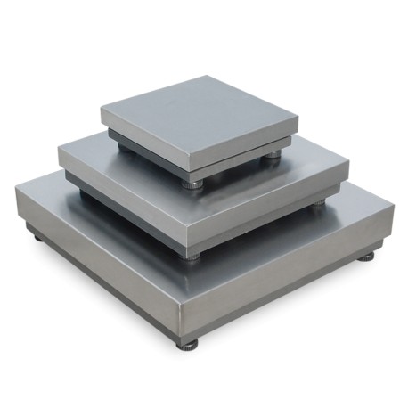 PLATAFORMA BMM 30X30 EST.HIERRO PLATO INOX BAXTRAN