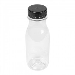 BOTELLA PLASTICA REDONDA TRANSPARENTE 250ml (210ud)