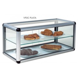 VITRINA NEUTRA VP2C  PLATA 800X360X360