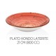 PLATO HONDO LATERITE 21 CM BY BONE 800 CC