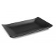 BANDEJA RECTANGULAR MELAMINA NEGRO 234x147mm H 25mm