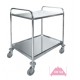 CARRO SERVICIO 2 BANDEJAS INOX 82x64,5x94,5cm