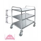 CARRO SERVICIO 3 BANDEJAS INOX 82x64,5x94,5cm