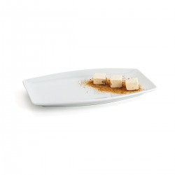 FUENTE PORCELANA BLANCA SERIE GASTRO 25,2X16X2 CM