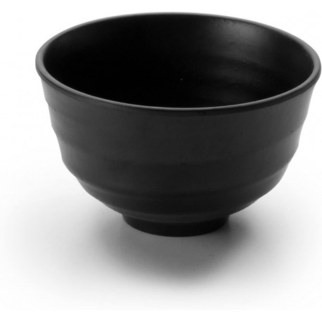 BOL REDONDO MELAMINA SERIE BLACK Ø 12X7,5CM