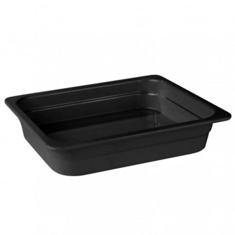 CUBETA GASTRONORM GN 1/2-65 MELAMINA NEGRA GN CLASSIC BLACK