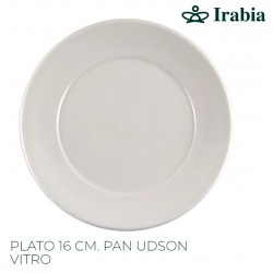 PLATO POSTRE VITRIFICADO PORCELANA UDSON 16 CM