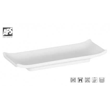 BANDEJA MELAMINA BLANCA 22,5X9,5X3CMl