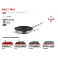 SARTEN ANTIADHERENTE EXCALIBUR "ERGOS" INOX-PRO