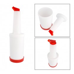 BOTELLA BAR "POUR MASTER" 960 ML 9X35,5 CM ROJO PP