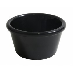 CUENCO RAMEKIN LISO NEGRO MELAMINA Ø 80 x 40 mm. 90 ml