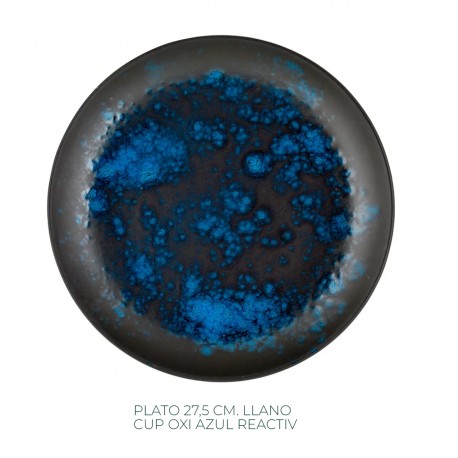 PLATO LLANO CUP 27,5 CM  OXI AZUL REACTIV