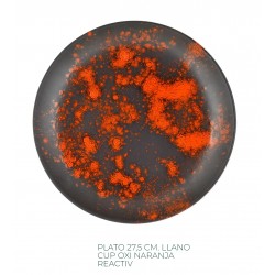 PLATO LLANO CUP 27,5 CM OXI NARANJA REACTIV