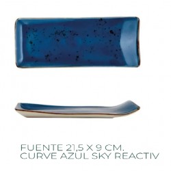 FUENTE 21,5X9 CM CURVE AZUL SKY REACTIV