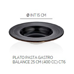 PLATO PASTA BALANCE 25 CM BY BONE ( 400 cc)