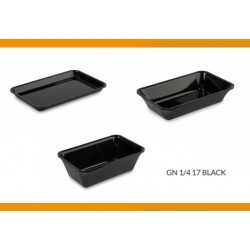 BANDEJA PLEXI GN 1/4 NEGRO BRILLO 265x162mm