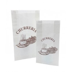 BOLSA DE PAPEL CHURROS ANTIGRASA BLANCA (1000 UD)