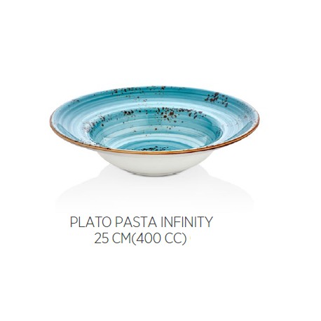 PLATO PASTA INFINITY 25 CM BY BONE 400CC