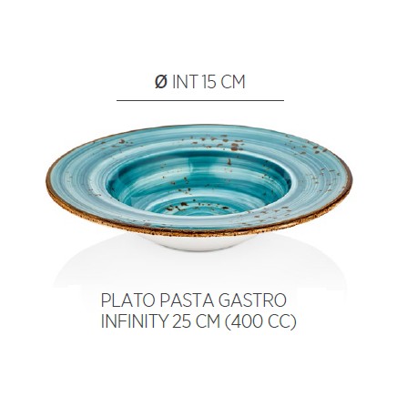 PLATO PASTA GASTRO INFINITY 25 CM BY BONE