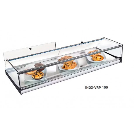 VITRINA NEUTRA INOX VRP-100 990x360x175 mm