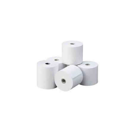 PAQUETE 10 ROLLOS PAPEL TERMICO 80X80X12 65G - SIN BPA