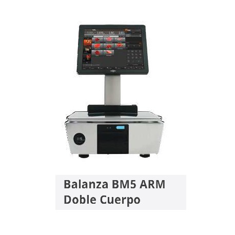 BALANZA PC TACTIL BM5 ARM DOBLE CUERPO 80mm 15/30KG