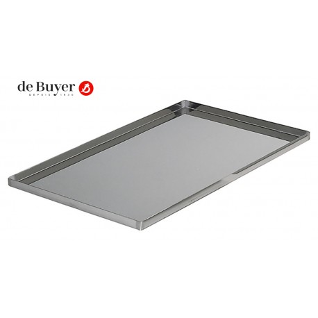 PLACA ACERO INOXIDABLE CANTOS RECTOS ESP.1mm 600x400x17 mm