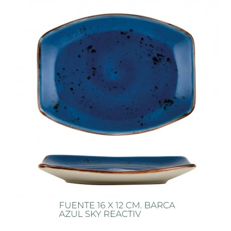 FUENTE 16X12 CM BARCA AZUL SKY REACTIV