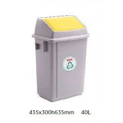 CUBO BASURA BOLERO BIN 40 L AMARILLO