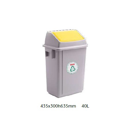 CUBO BASURA BOLERO BIN 40 L AMARILLO