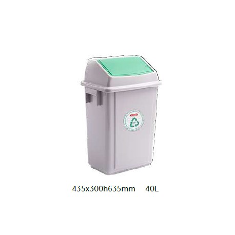 CUBO BASURA BOLERO BIN 40 L VERDE