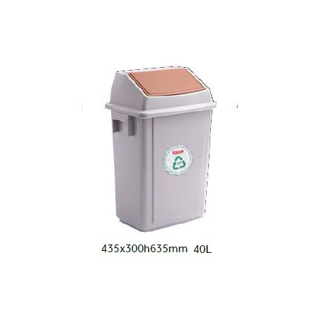 CUBO BASURA BOLERO BIN 40 L MARRON