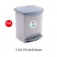 CUBO BASURA CON PEDAL 25 LITROS GRIS