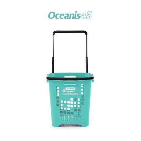 CESTA COMPRA 2 RUEDAS SHOP & ROLL 45 L OCEANICS