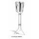 PEDESTAL SOPORTE CUBO INOX