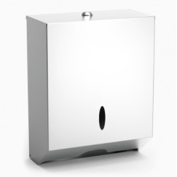 DISPENSADOR PAPEL ZIG-ZAG ACERO INOX