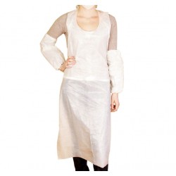 DELANTALES 25µ 76x122 CM BLANCO LDPE (100 UNID.)