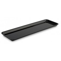 BANDEJA PLEXIGLAS GN 2/4 NEGRO BRILLO 530x162x17 mm