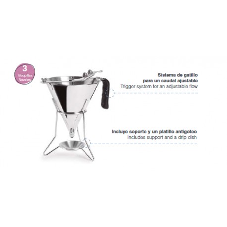 DOSIFICADOR INOX 2 LTS