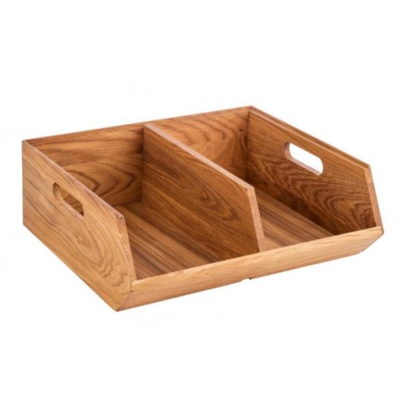 CAJA MADERA BUFFET 2 COMPARTIMENTOS "MODULO" 35x31x12,5cm