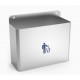 PAPELERA MURAL O DE SOBREMESA INOX 11 LITROS 330x130x275mm