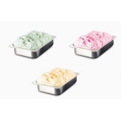 CUBETA INOX HELADO L 360 x A 250 x H 80 mm / 5,97 litros