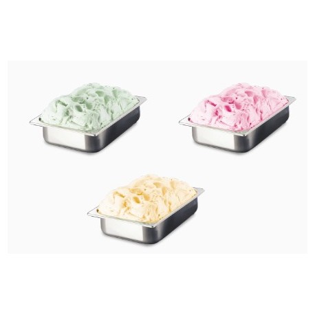 CUBETA INOX HELADO L 360 x A 250 x H 80 mm / 5,97 litros