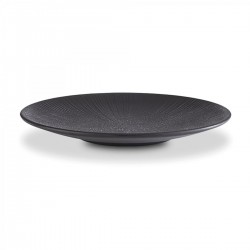 PLATO NERO 26x3 CM MELAMINA APS