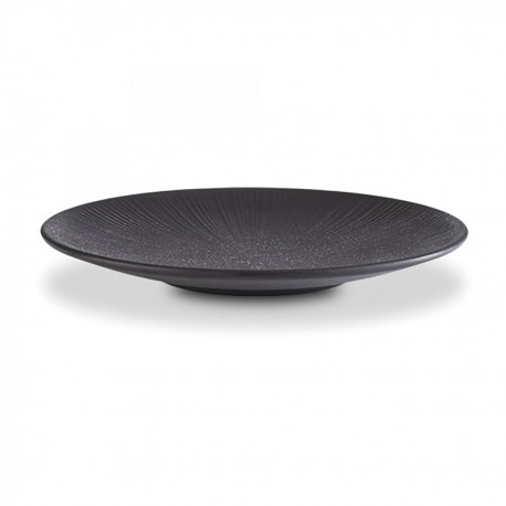 PLATO NERO 26x3 CM MELAMINA APS