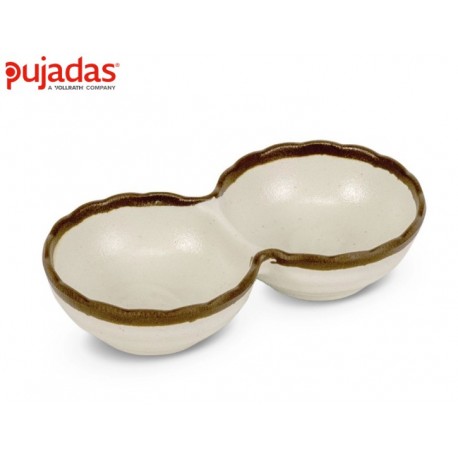 BANDEJA 2 COMPARTIMENTOS 15X8X3,2 CM HALLO